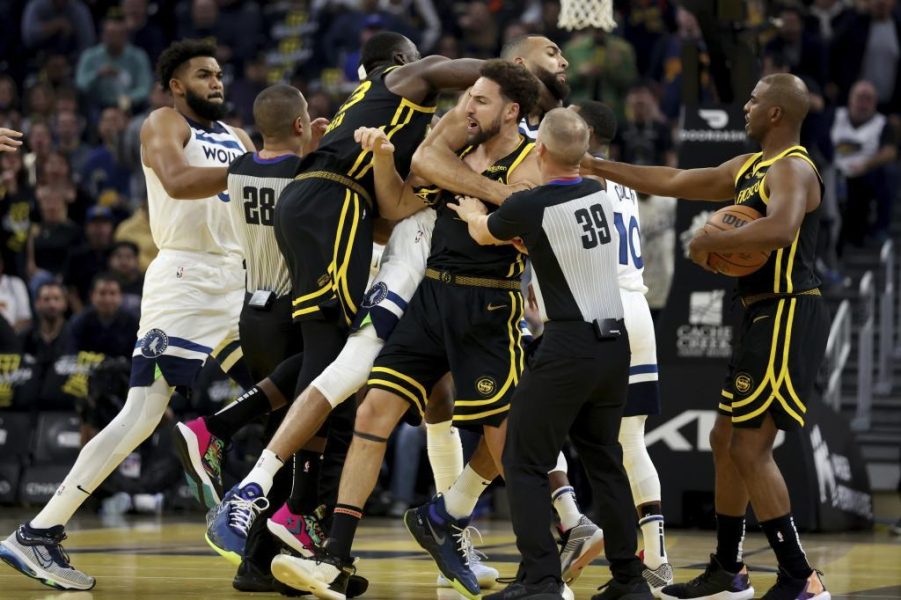 Warriors vs Timberwolves: la pelea estilo UFC de Draymond Green y Gobert
