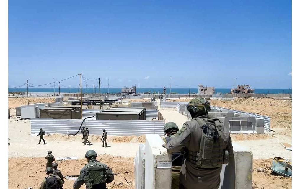 Termina EU de instalar muelle en playa de Gaza